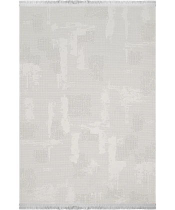 Milano Koleksiyonu Akrilik Dokuma Lüks Saçaklı Halı 4757 Krem