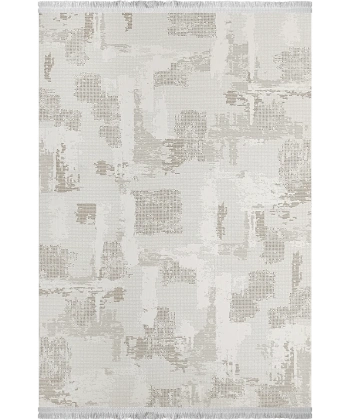 Milano Koleksiyonu Akrilik Dokuma Lüks Saçaklı Halı 4758 Bej