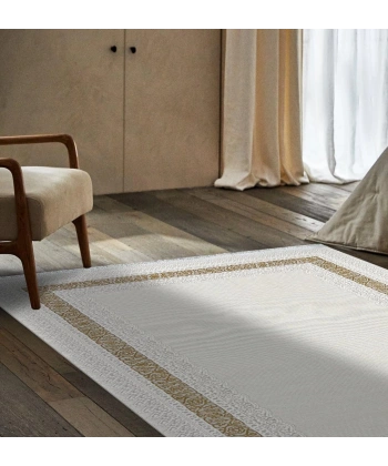 Pera Koleksiyonu %100 Akrilik Dokuma Lüks Saçaklı Halı 4502 Gold