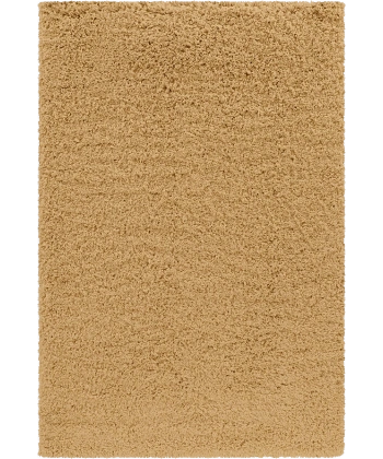Puffy Koleksiyonu Shaggy Uzun Tüylü Halı 4003 Hardal