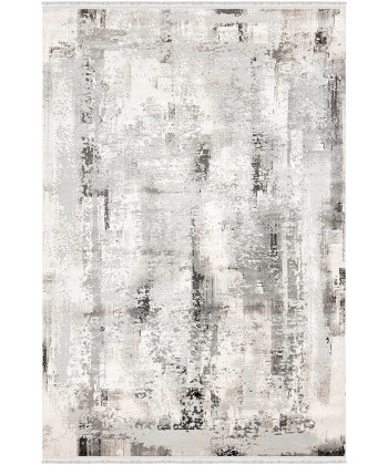 Rustik Koleksiyonu Akrilik Dokuma Saçaklı Halı 3201 Gri
