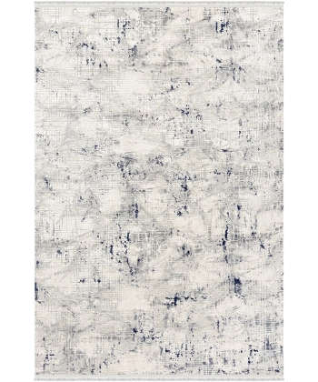 Rustik Koleksiyonu Akrilik Dokuma Saçaklı Halı 3203 Mavi