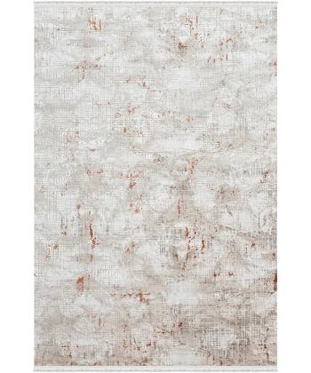 Rustik Koleksiyonu Akrilik Dokuma Saçaklı Halı 3205 Terra