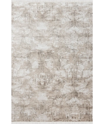 Rustik Koleksiyonu Akrilik Dokuma Saçaklı Halı 3206 Bej