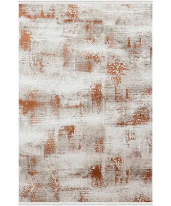 Rustik Koleksiyonu Akrilik Dokuma Saçaklı Halı 3209 Terra