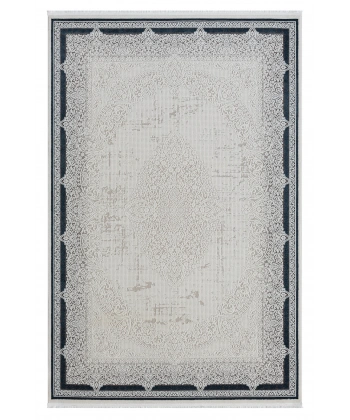 Seyran Ahlat Koleksiyonu %100 Akrilik Kalın ve sık Dokuma Halı 7051 Mavi