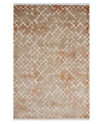 Seyran Asya Koleksiyonu %100 Akrilik Kalın Saçaklı Halı 521 Terra