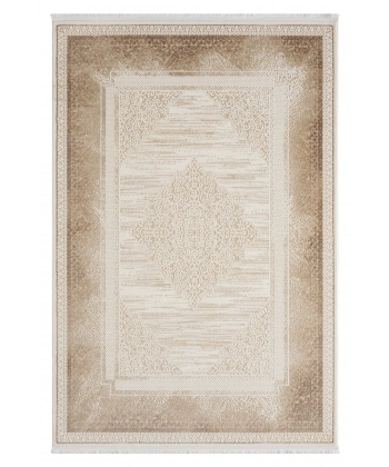 Seyran Asya Koleksiyonu %100 Akrilik Kalın Saçaklı Halı 525 Vizon