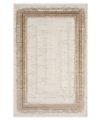 Seyran Asya Koleksiyonu %100 Akrilik Kalın Saçaklı Halı 526 Vizon