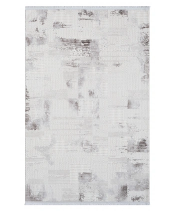 Seyran Asya Koleksiyonu %100 Akrilik Kalın Saçaklı Halı 527 Gri