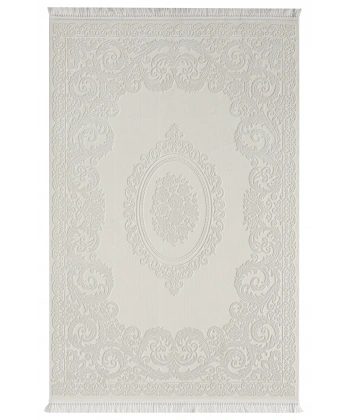 Seyran Avangard Koleksiyonu %100 Akrilik Kalın Sık Dokuma Halı 2032 Krem