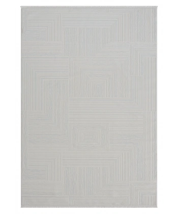 Seyran Gustoo Koleksiyonu Tozumaz Kolay Temizlenir Halı 902 Beyaz