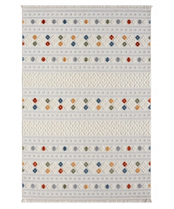 Seyran İbiza Koleksiyonu İskandinav Dekoratif Halı 151 Multi