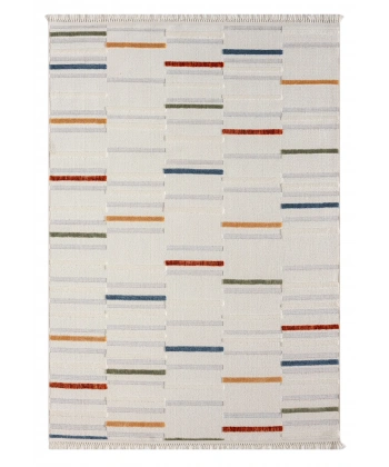 Seyran İbiza Koleksiyonu İskandinav Dekoratif Halı 152 Multi