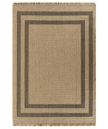 Seyran İndia Koleksiyonu Jüt Dokuma Natural Halı 668 Siyah