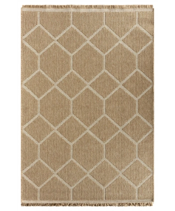 Seyran İndia Koleksiyonu Jüt Dokuma Natural Halı 669 Beyaz