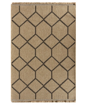 Seyran İndia Koleksiyonu Jüt Dokuma Natural Halı 669 Siyah