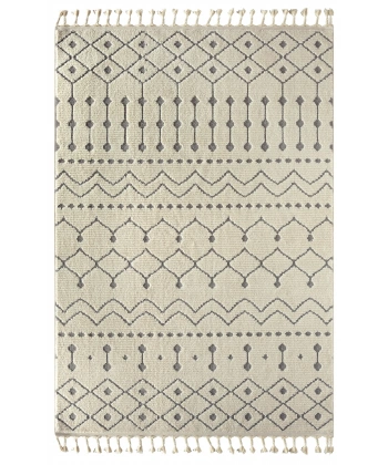 Seyran Matta Koleksiyonu İskandinav Dekoratif Halı 2022 Bej - Gri