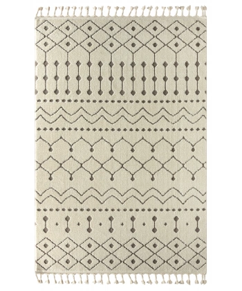 Seyran Matta Koleksiyonu İskandinav Dekoratif Halı 2022 Krem Bej