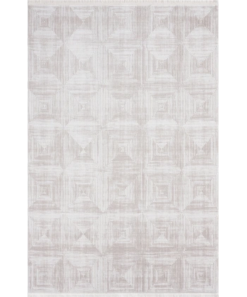 Seyran Roma Koleksiyonu Akrilik Dokuma Halı 414 Kemik Gri