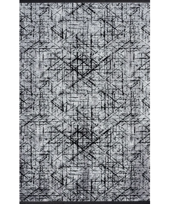 Seyran Roma Koleksiyonu Akrilik Dokuma Halı 421 Gri Siyah
