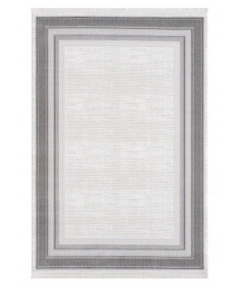 Seyran Zen Koleksiyonu Akrilik Dokuma Halı 7002 Antrasit