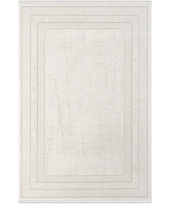 Vesta Koleksiyonu Akrilik Dokuma Saçaklı Halı 3751 Bej