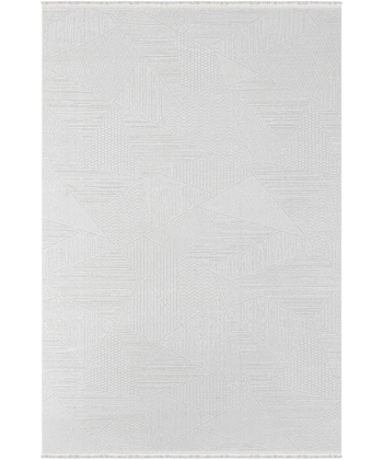 Vesta Koleksiyonu Akrilik Dokuma Saçaklı Halı 3757 Krem