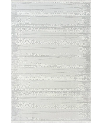 Viola Koleksiyonu Akrilik Dokuma Saçaklı Halı 3404 Gri