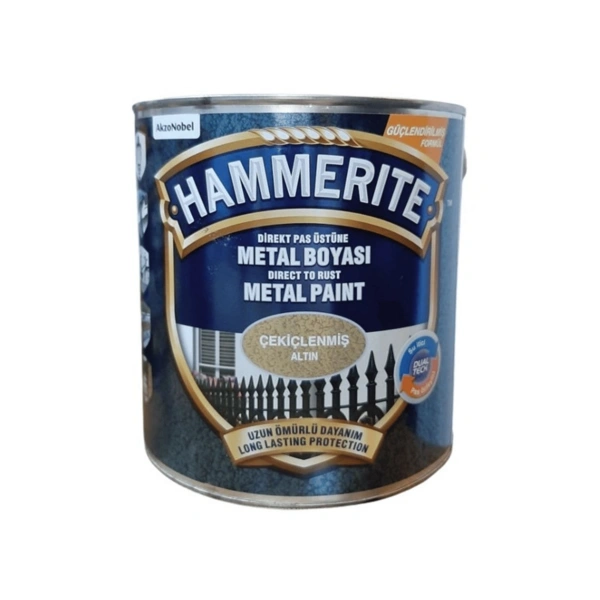 Marshall Hammerite Çekiçlenmiş Metal Boyası 0,75 lt Altın