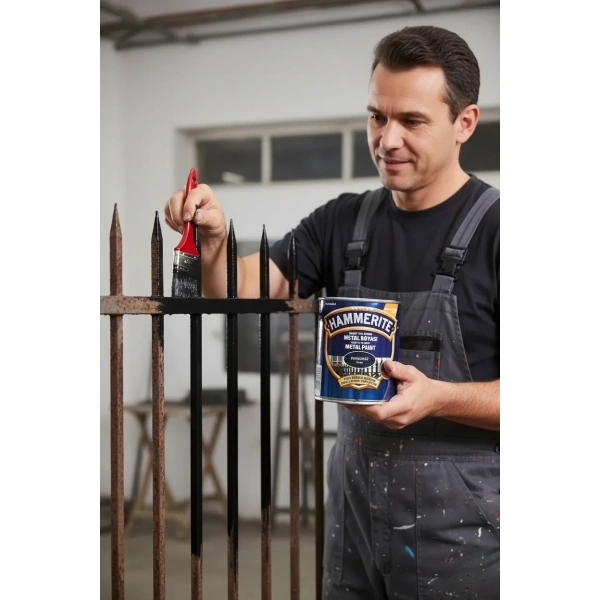 Marshall Hammerite Çekiçlenmiş Metal Boyası 0,75 lt Pürüzsüz Siyah