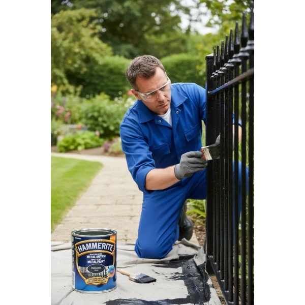 Marshall Hammerite Çekiçlenmiş Metal Boyası 2.5 lt Pürüzsüz Siyah