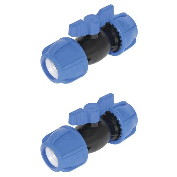 Kaplin Çıkışlı Küresel Vana Maşon 20x20 mm 2 Adet