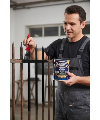 Marshall Hammerite Çekiçlenmiş Metal Boyası 0,75 lt Pürüzsüz Siyah