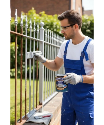 Marshall Hammerite Çekiçlenmiş Metal Boyası 0,75 lt Gümüş Gri