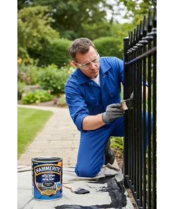 Marshall Hammerite Çekiçlenmiş Metal Boyası 2.5 lt Pürüzsüz Siyah