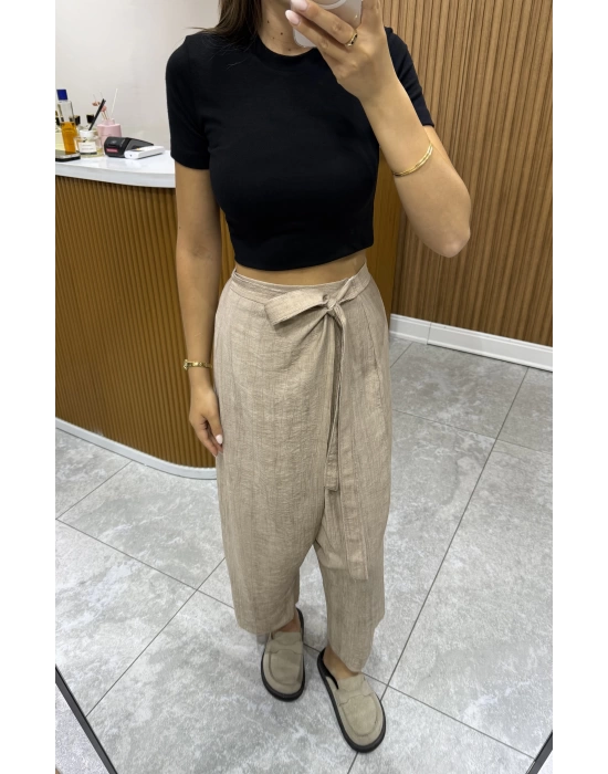 Marka Model Modal Kumaş Siyah T-shirt