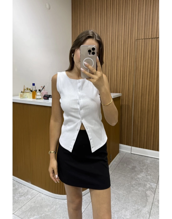 Marka Model Kısa Kumaş Etek