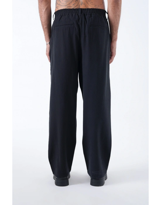 Tek Pileli Pantolon Siyah