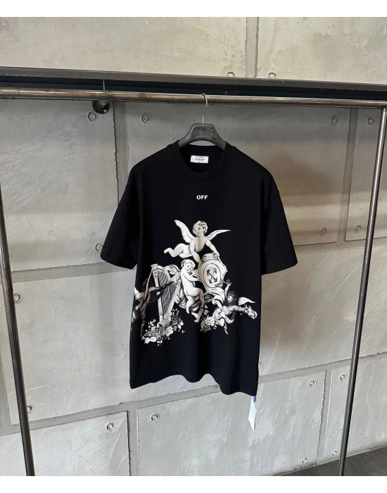 Marka Model Baskılı Tshirt Siyah