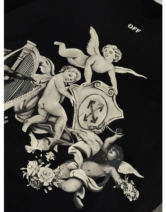 Marka Model Baskılı Tshirt Siyah