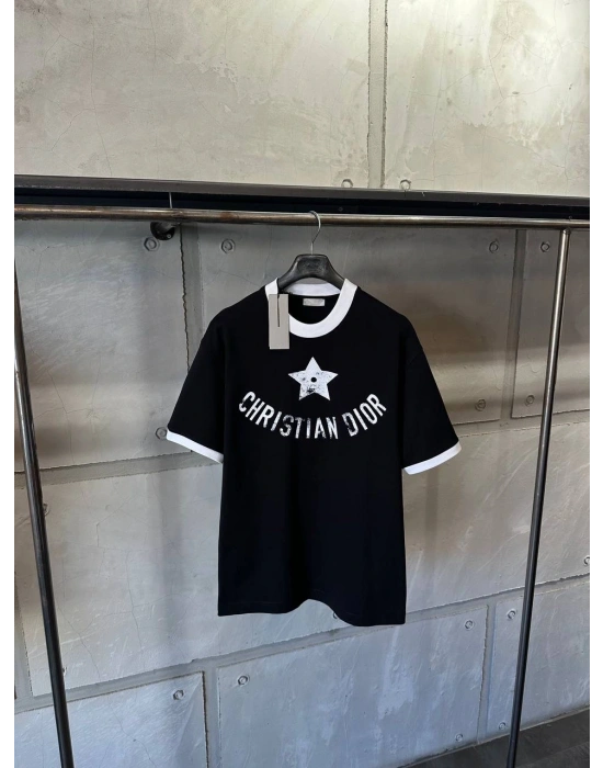 Marka Model Baskılı Tshirt Siyah