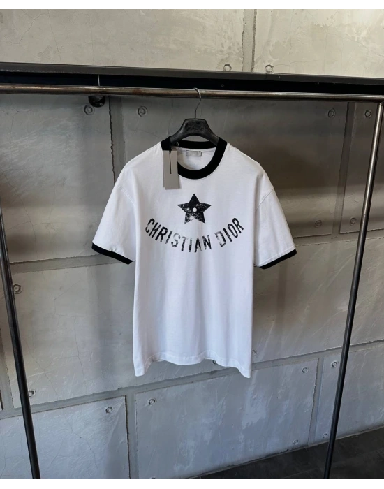 Marka Model Baskılı Tshirt Beyaz