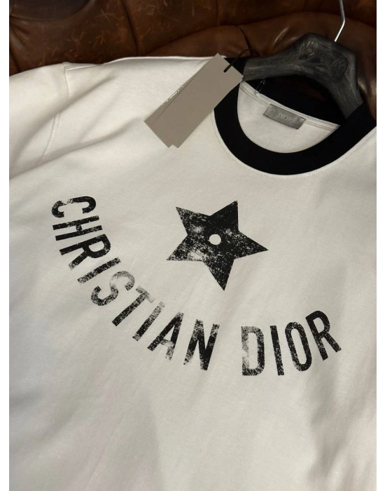 Marka Model Baskılı Tshirt Beyaz