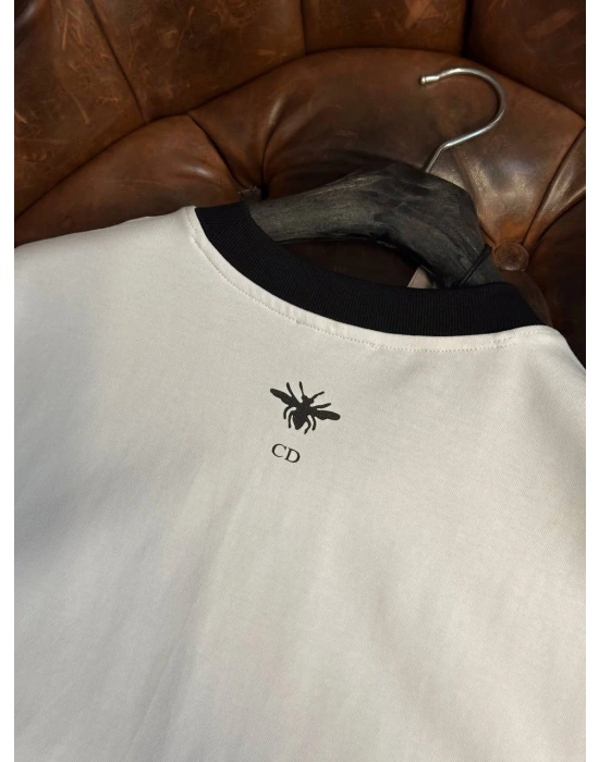 Marka Model Baskılı Tshirt Beyaz