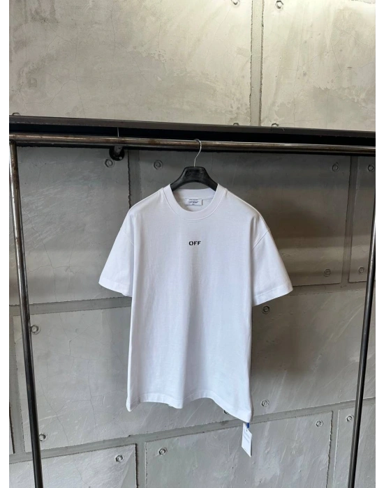 Marka Model Baskılı Tshirt Beyaz