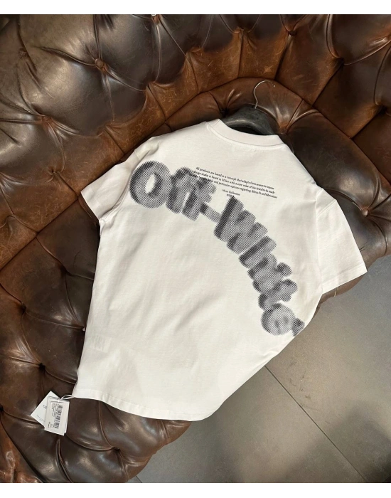 Marka Model Baskılı Tshirt Beyaz