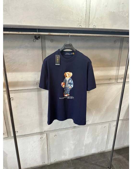 Marka Model Figürlü Tshirt Lacivert