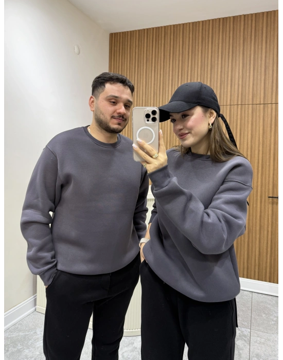 Unisex Basic Sweat Füme