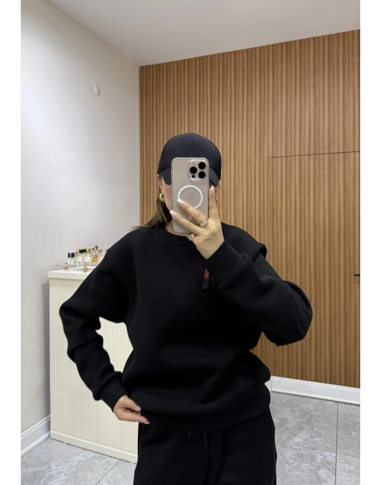 Unısex Basic Sweat Siyah